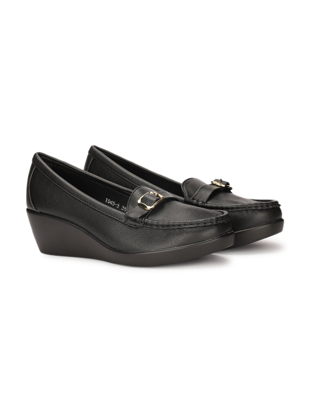 Sakina Cushioned Wedge Heel Loafers