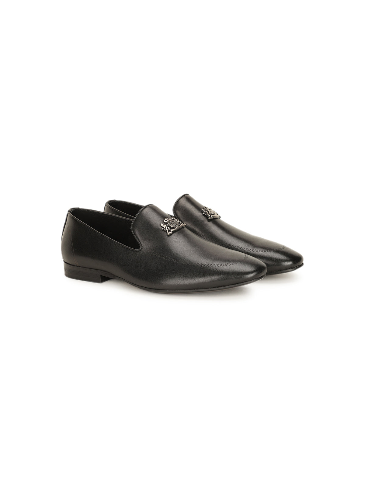 Elliot Leather Crown Ethnic Slip-ons