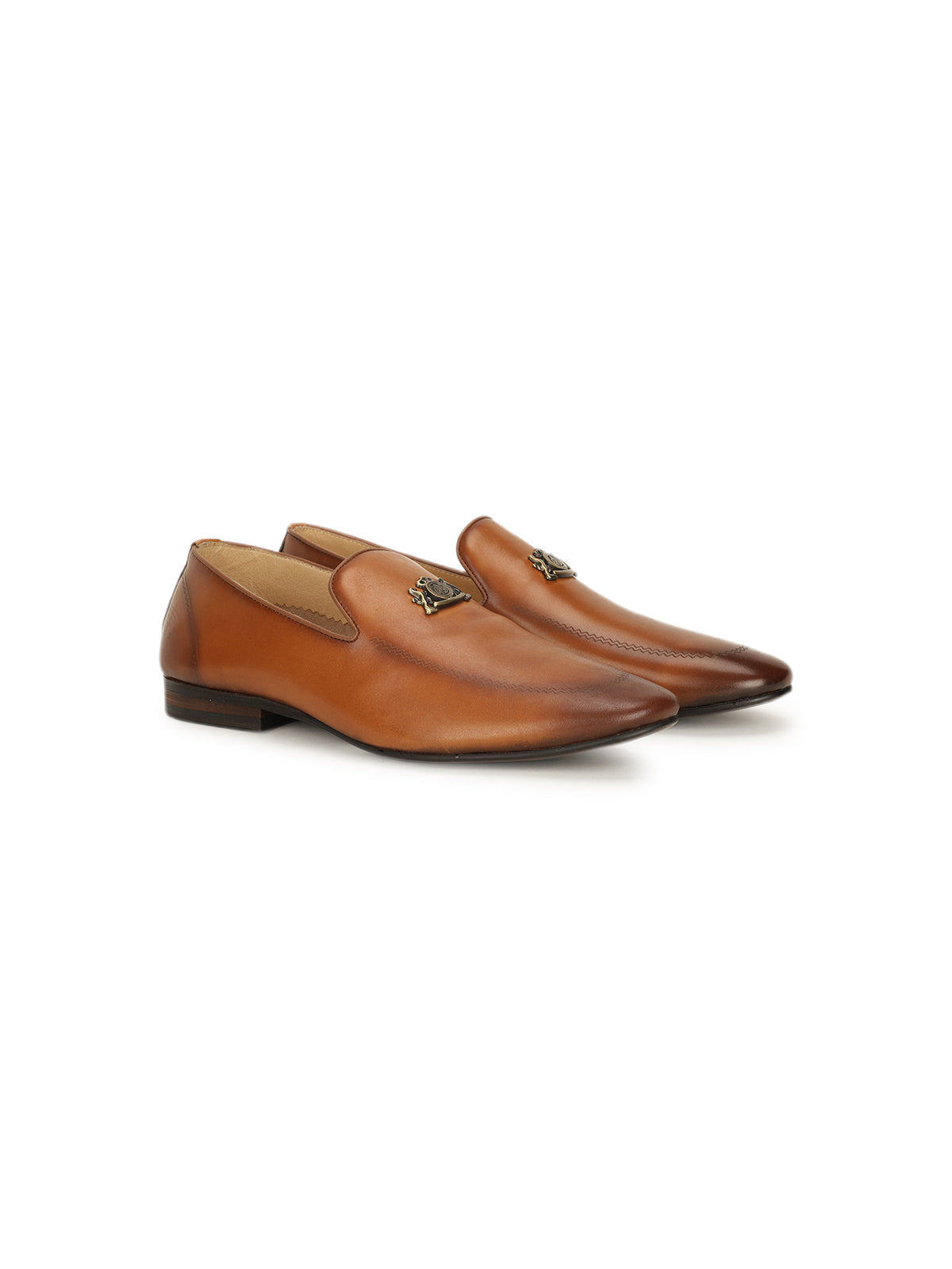 Elliot Leather Crown Ethnic Slip-ons