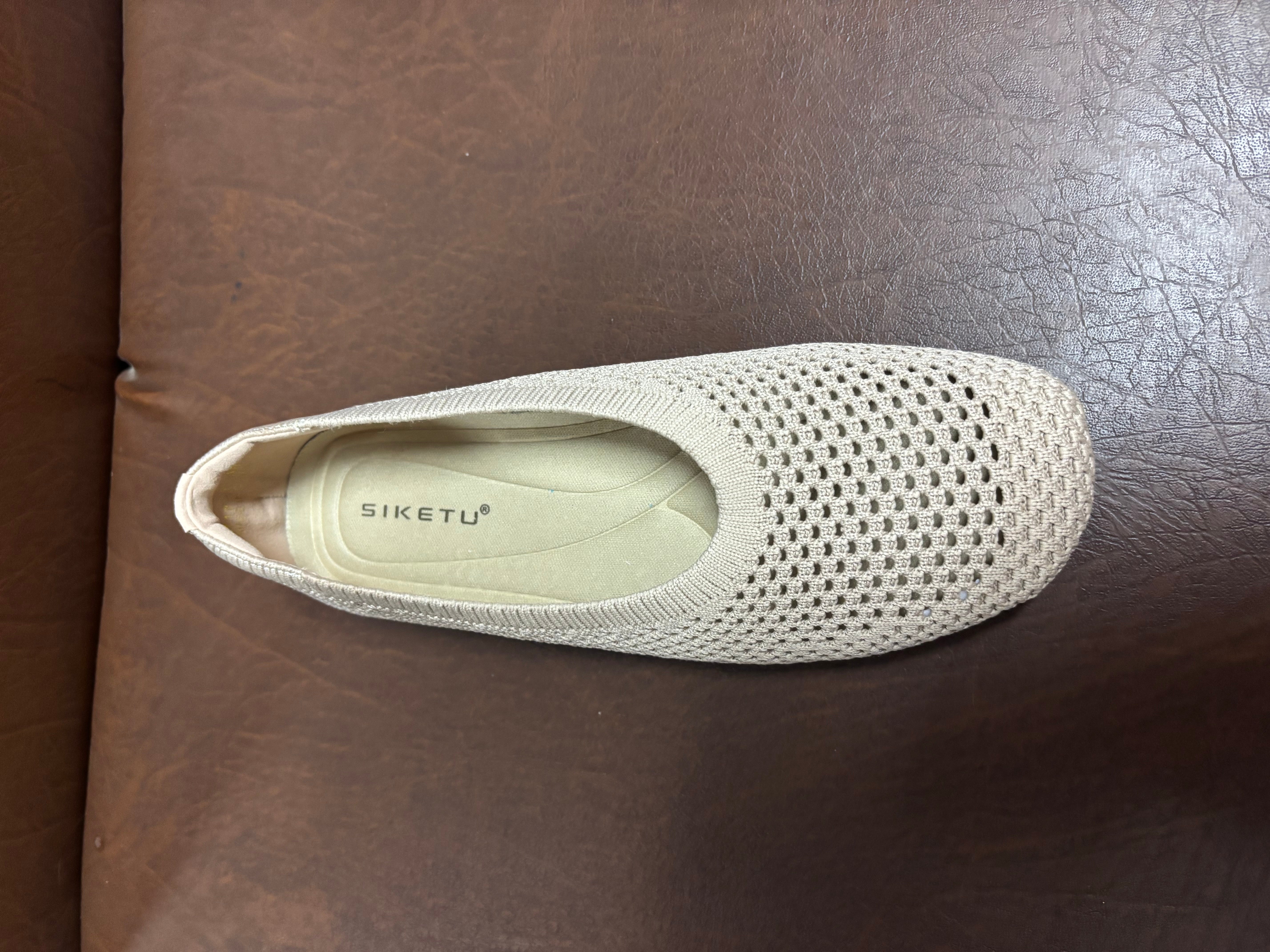 Grace Crochet Flat Flexi Comfort Ballerinas