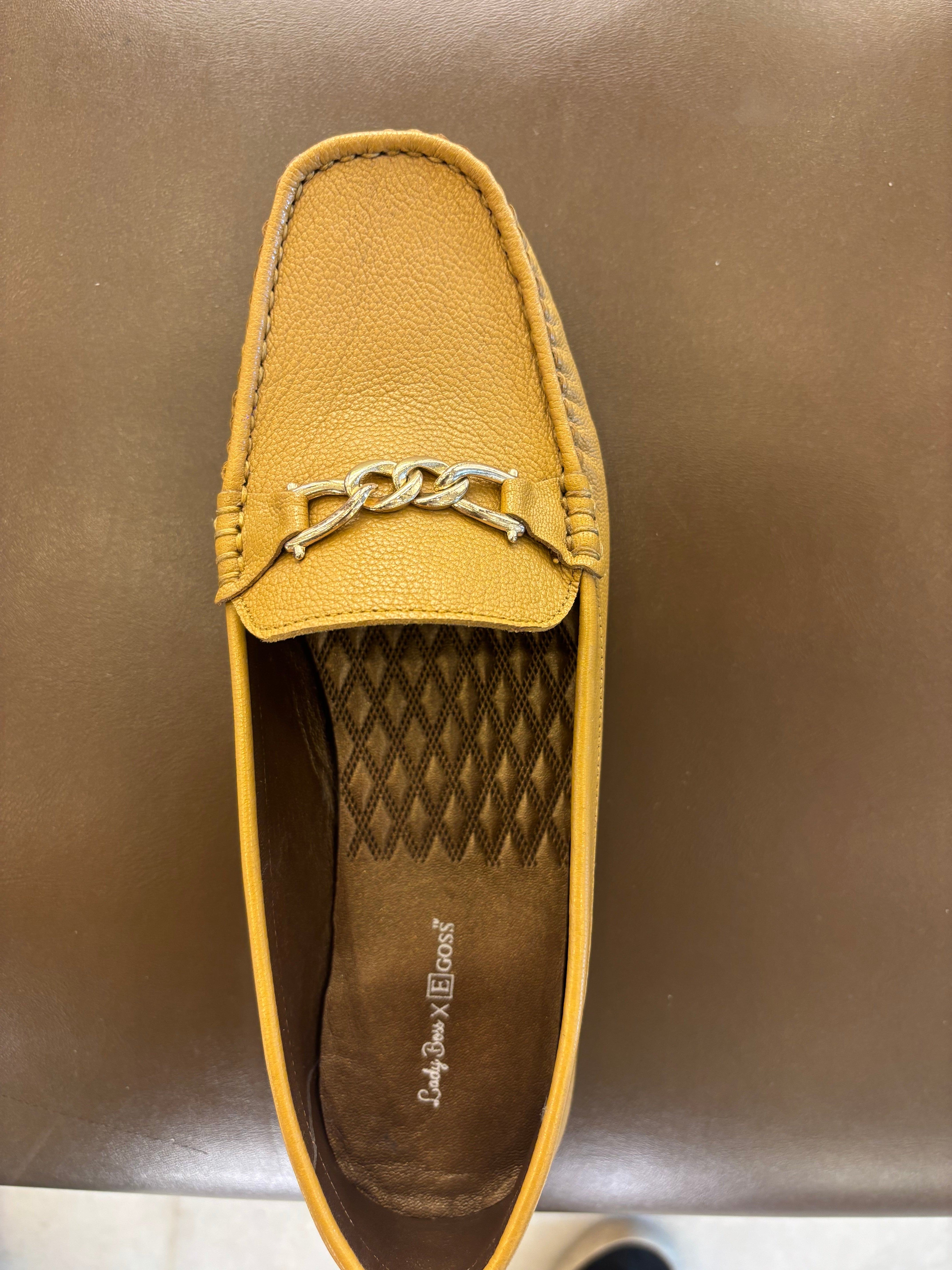 Kia Buckled Leather Memory Cushion Loafers