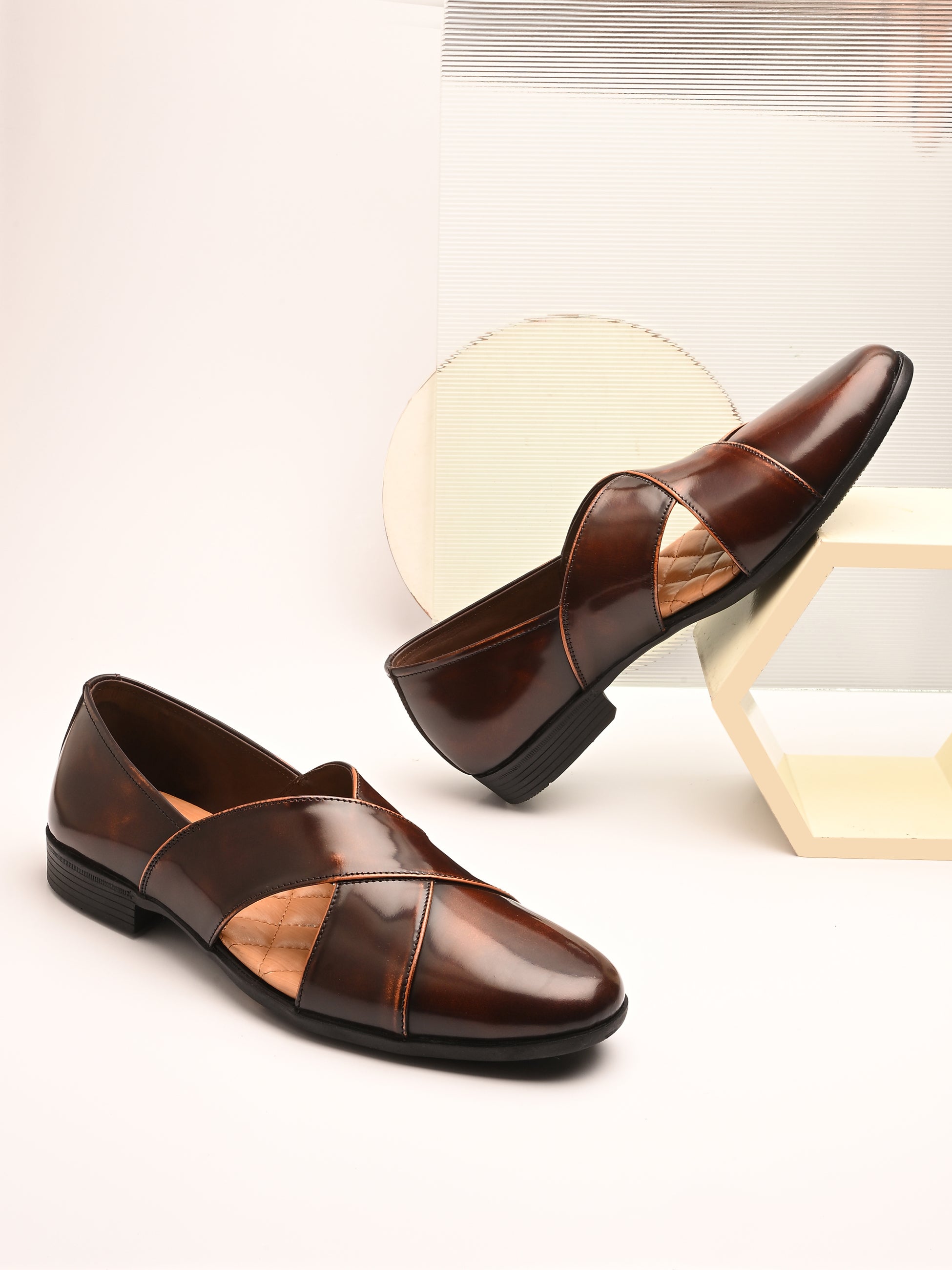 Behrouz Ethnic Leather Shoes
