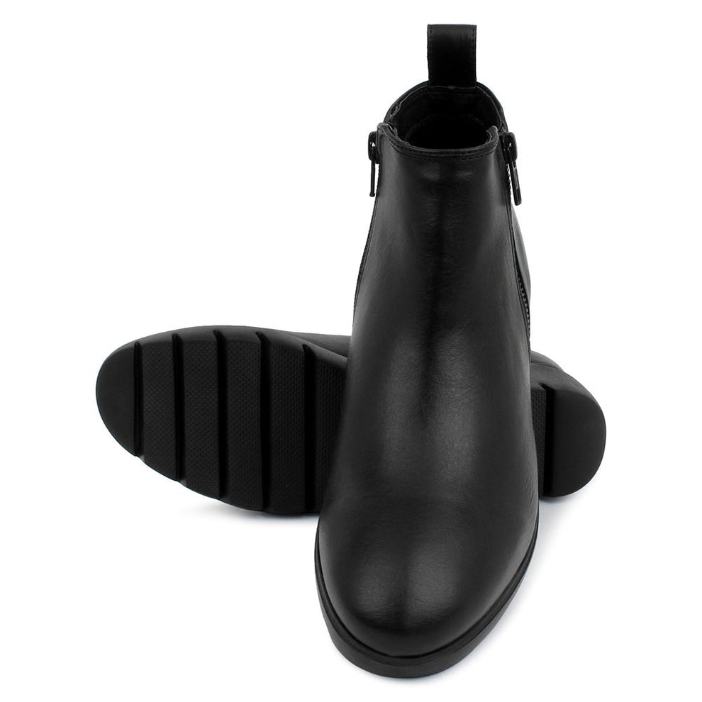 Liza Vegan Wedge Heel Ankle Boots - The Heels India