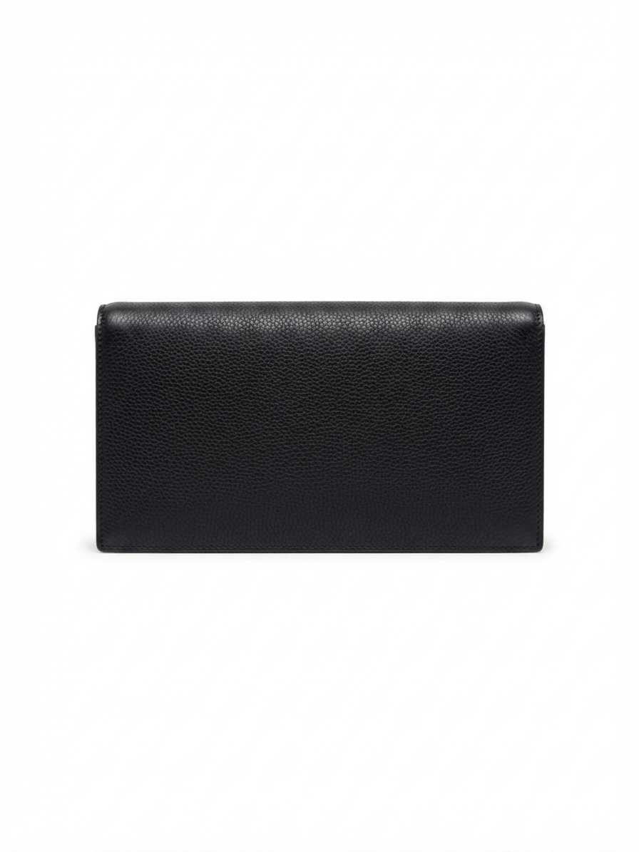 Metallic Snake Buckle Top Flap Sling Bag