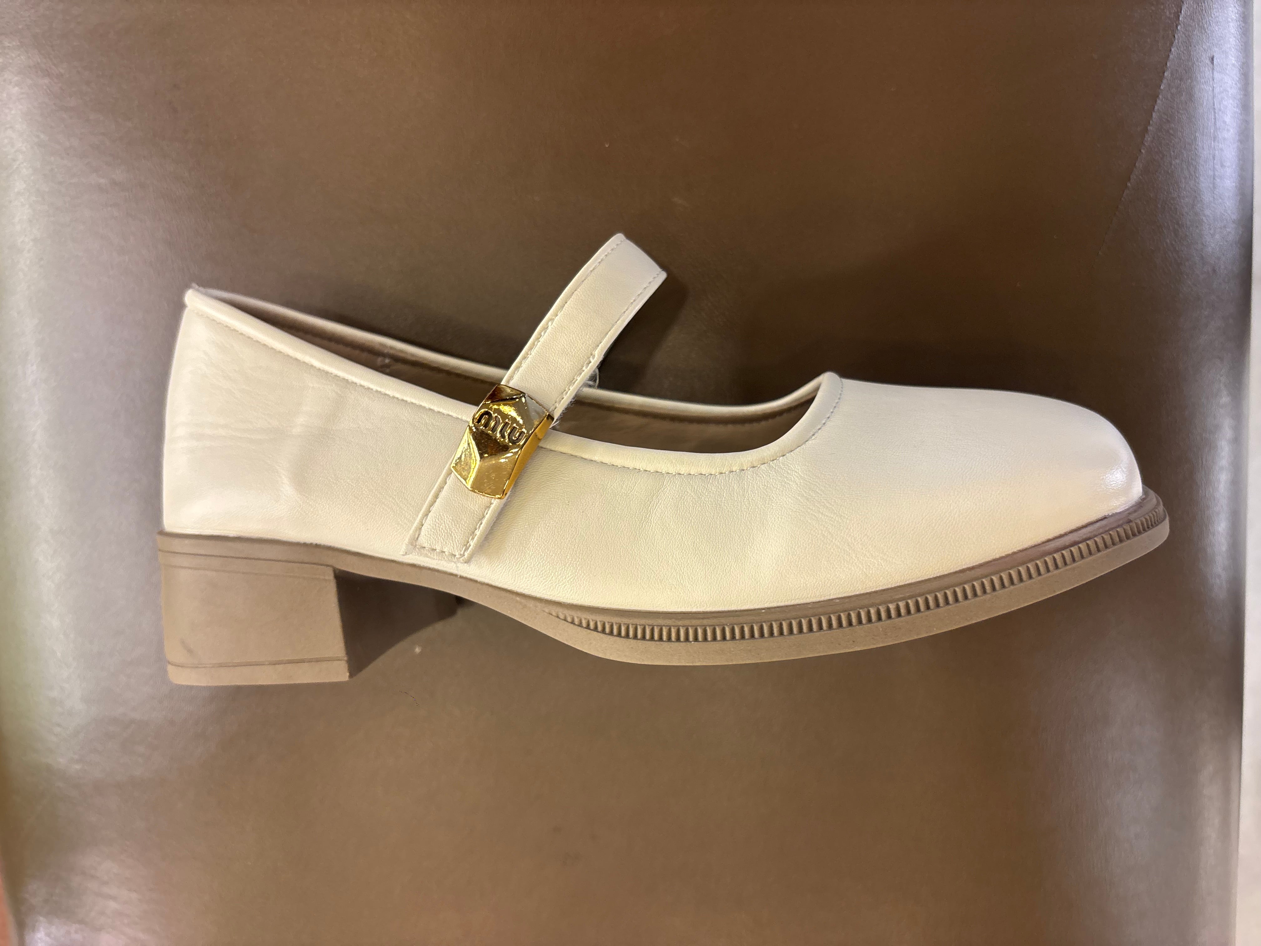Menzy Premium Mary Jane Block Heel Loafers