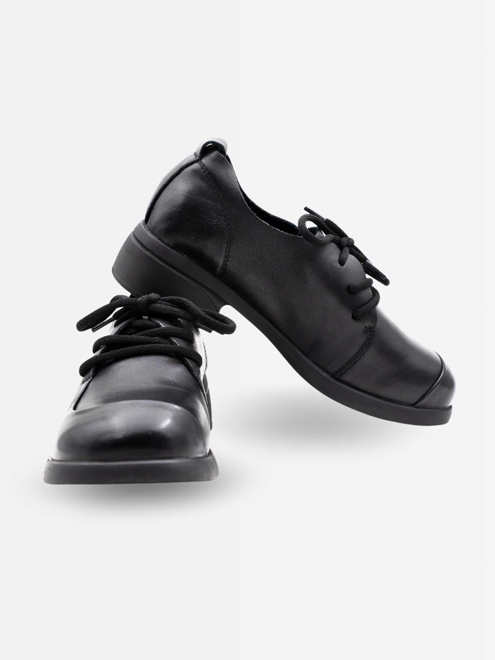 Elle Leather Ankle Derby Shoes