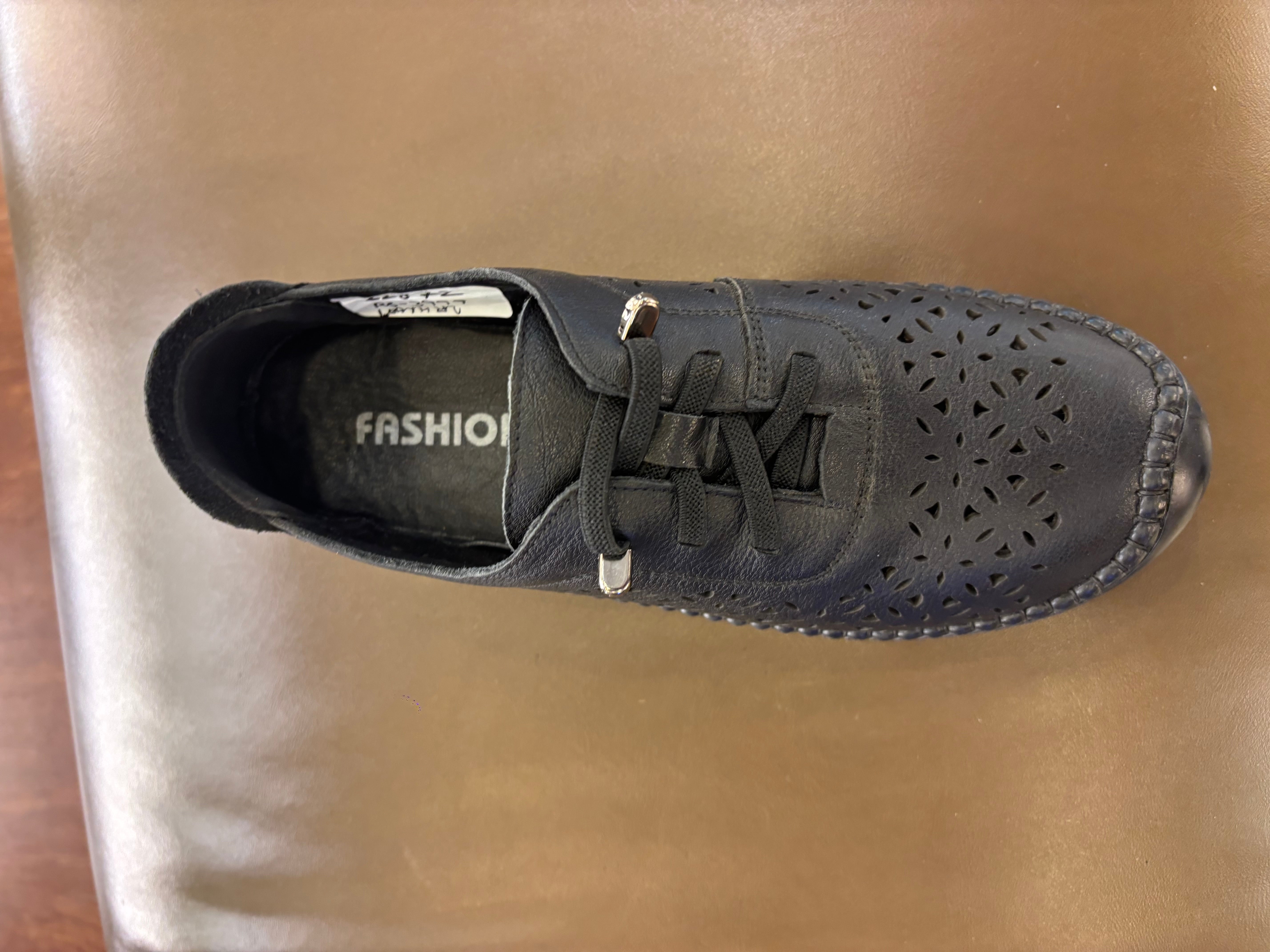 Toletti Casual Leather Perforated Everyday Sneakers - The Heels India