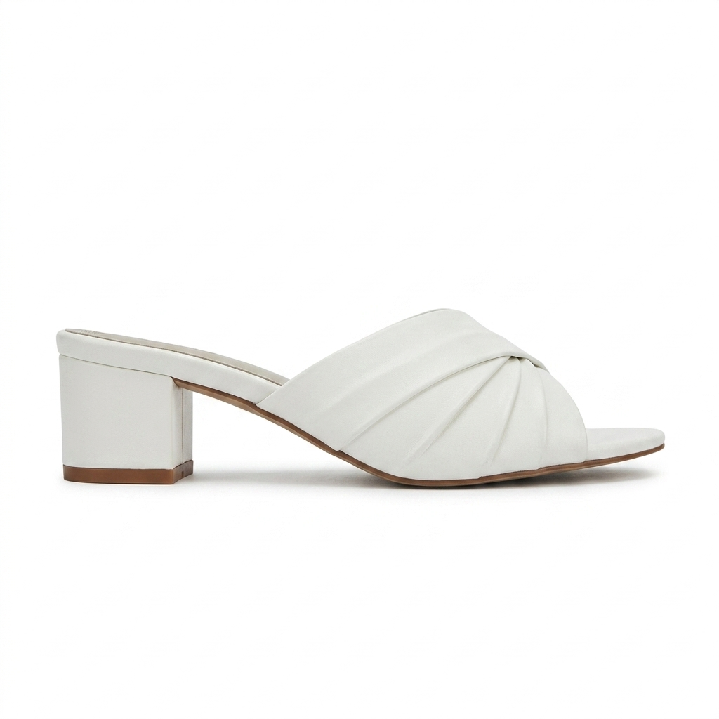 Jenny Swirl Peep Toe Block Heels