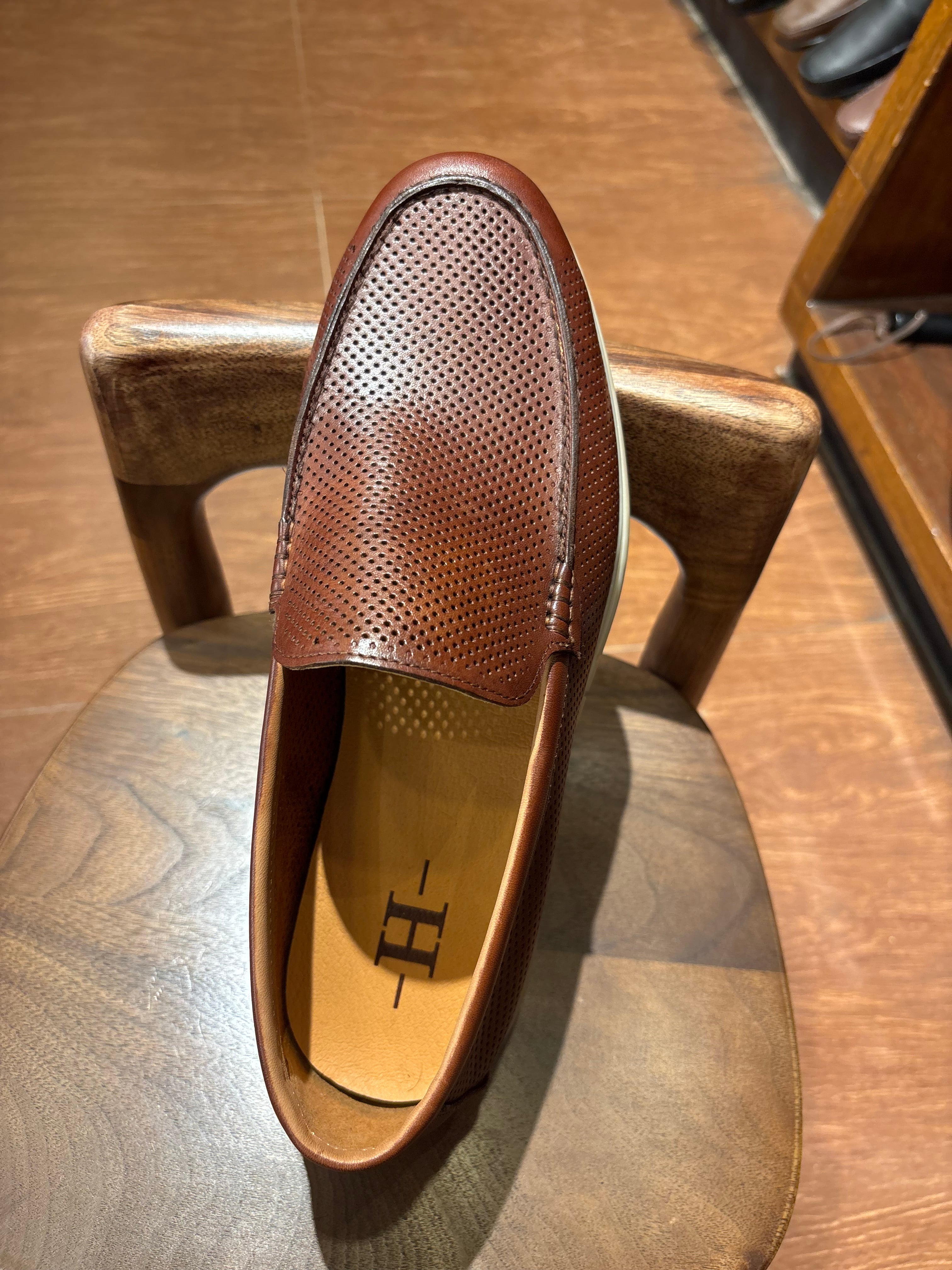 Jude Premium Perforated Leather Slip-On Loafers