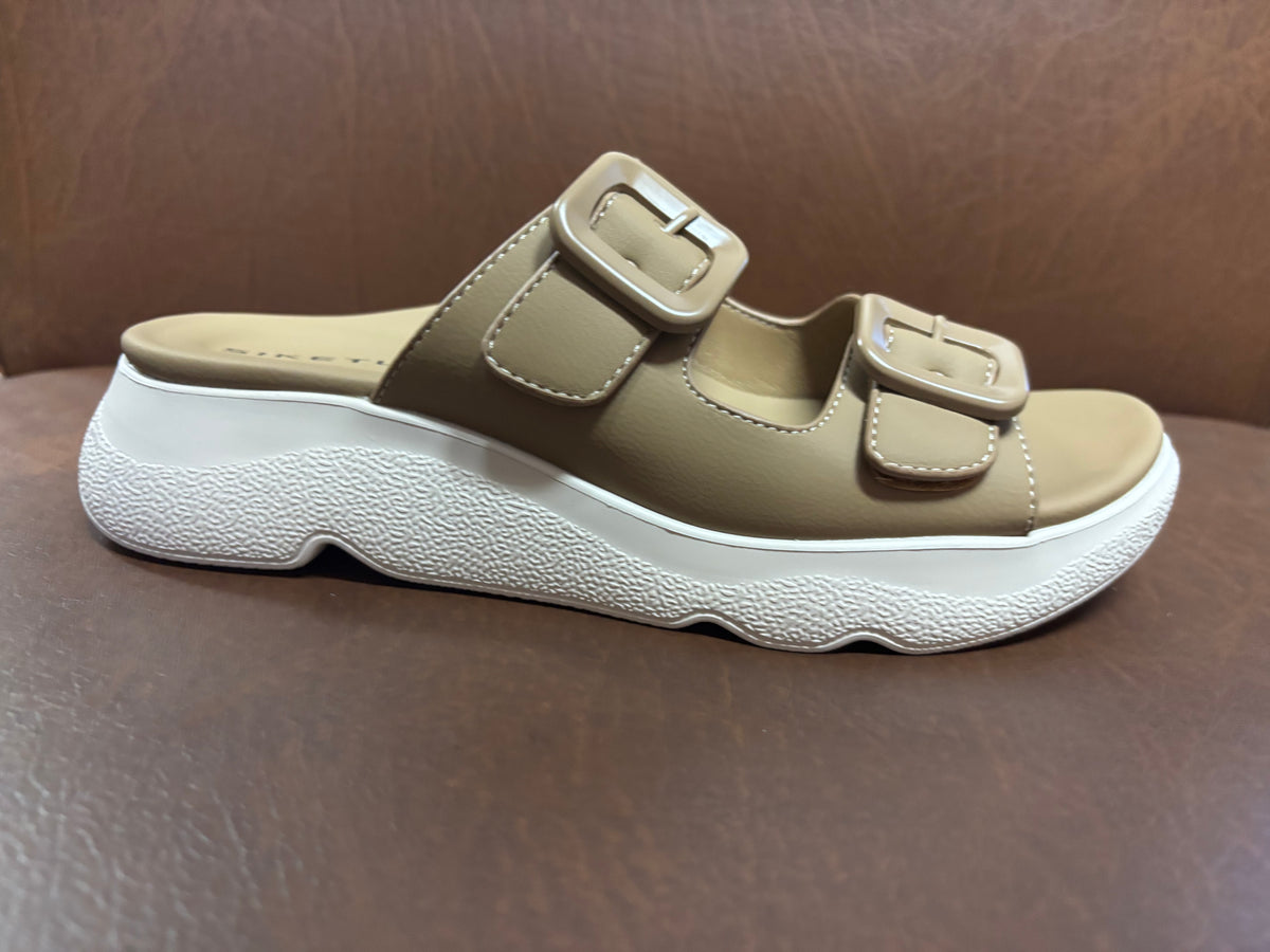 Suzy Lite Comfort Chunky Summer Slippers in Tan - The Heels India