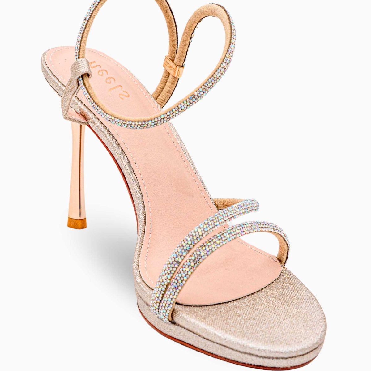 Zara Bling Strappy Pencil Heels