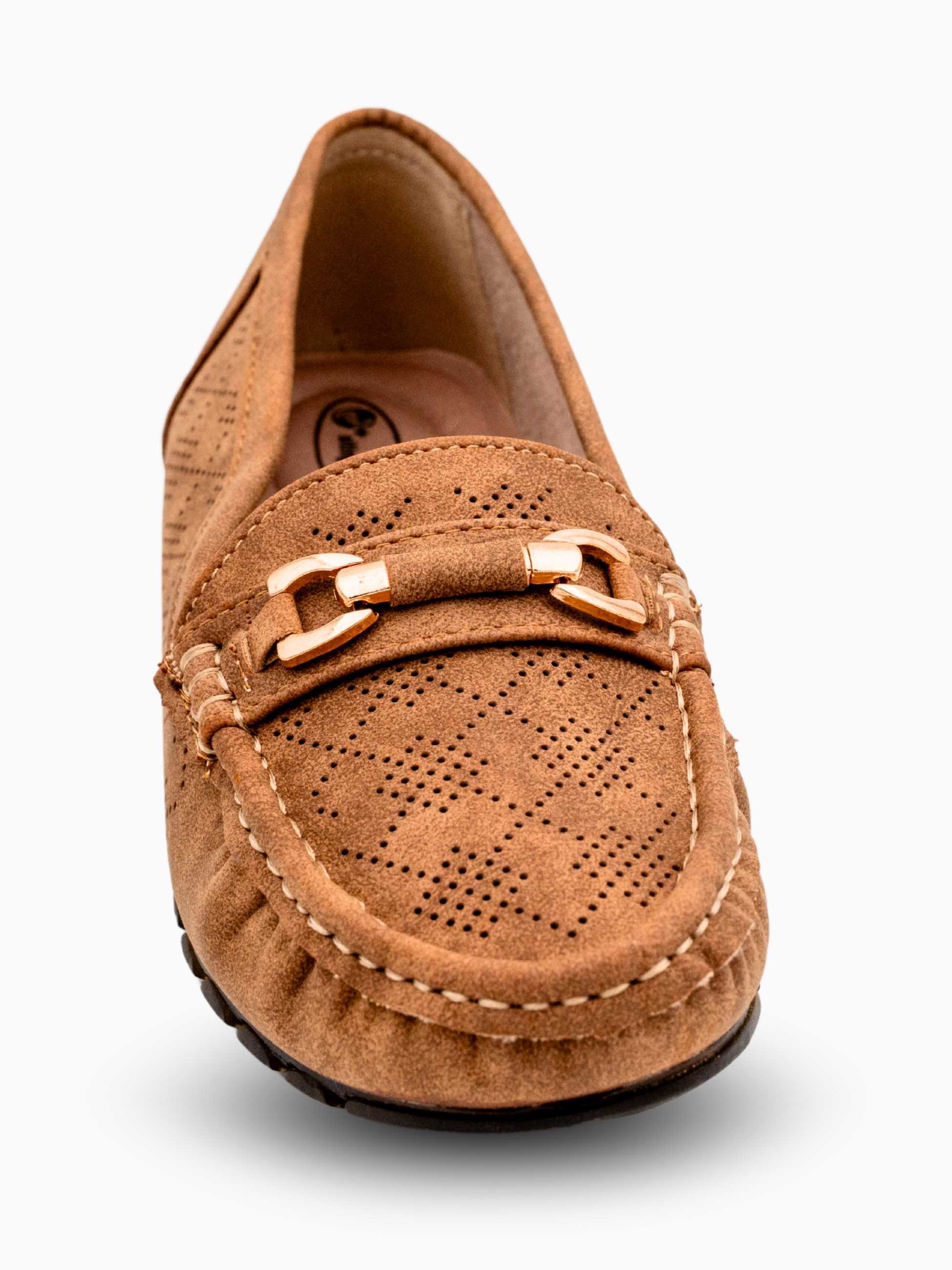 Maya Suede Buckled Loafers