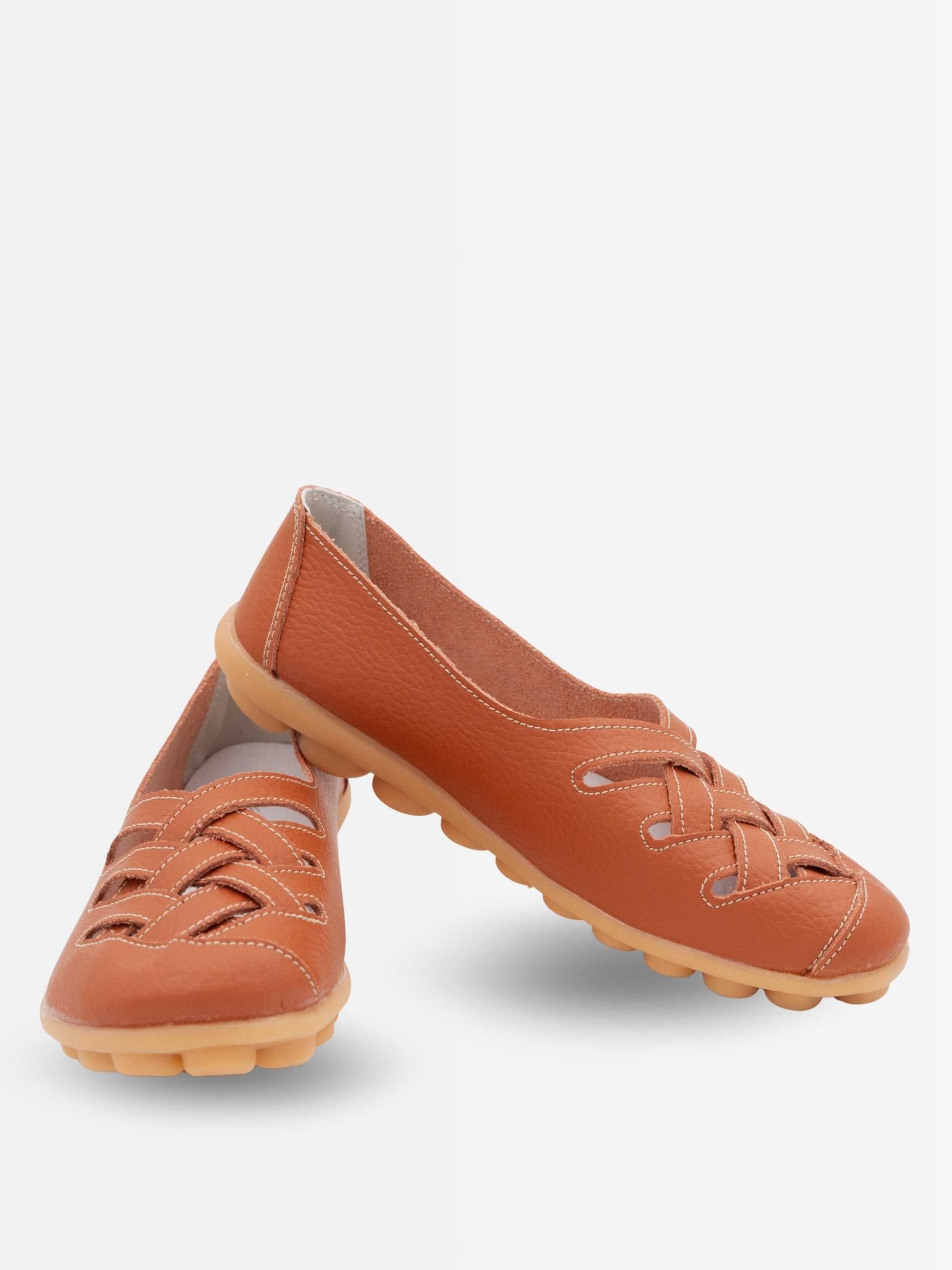Zuri Criss Cross Leather Loafers