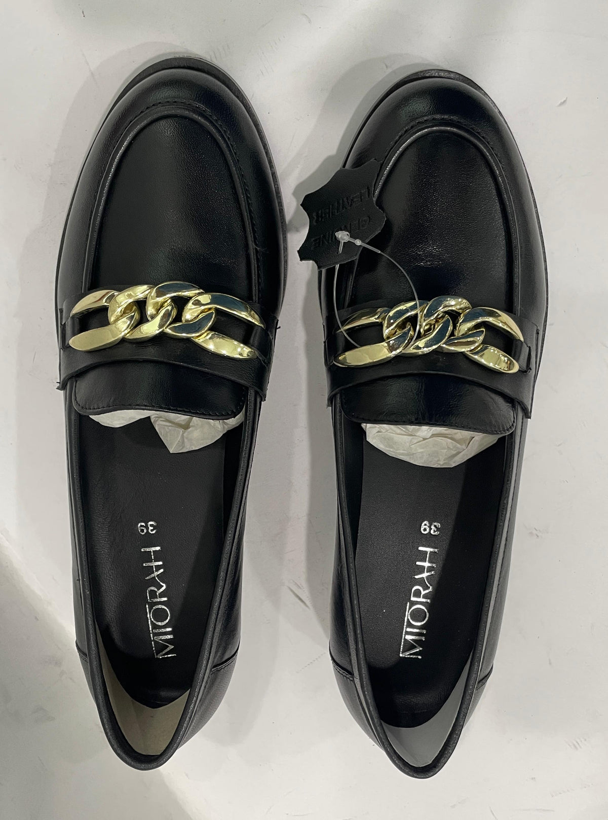 NORA Premium Leather Mid Heel Formal Loafers