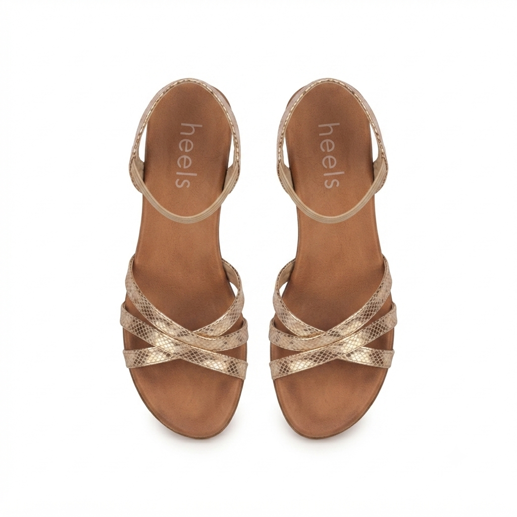 Lea Lightweight Peep Toe Wedge Platform Sandals