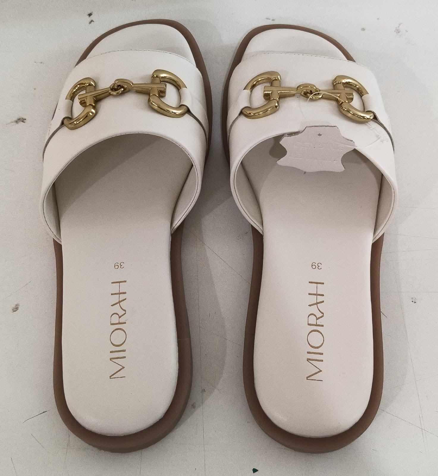 FLUTTER Premium Leather Summer Sliders