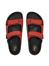 Harisson Red Leather Velcro Sliders HT