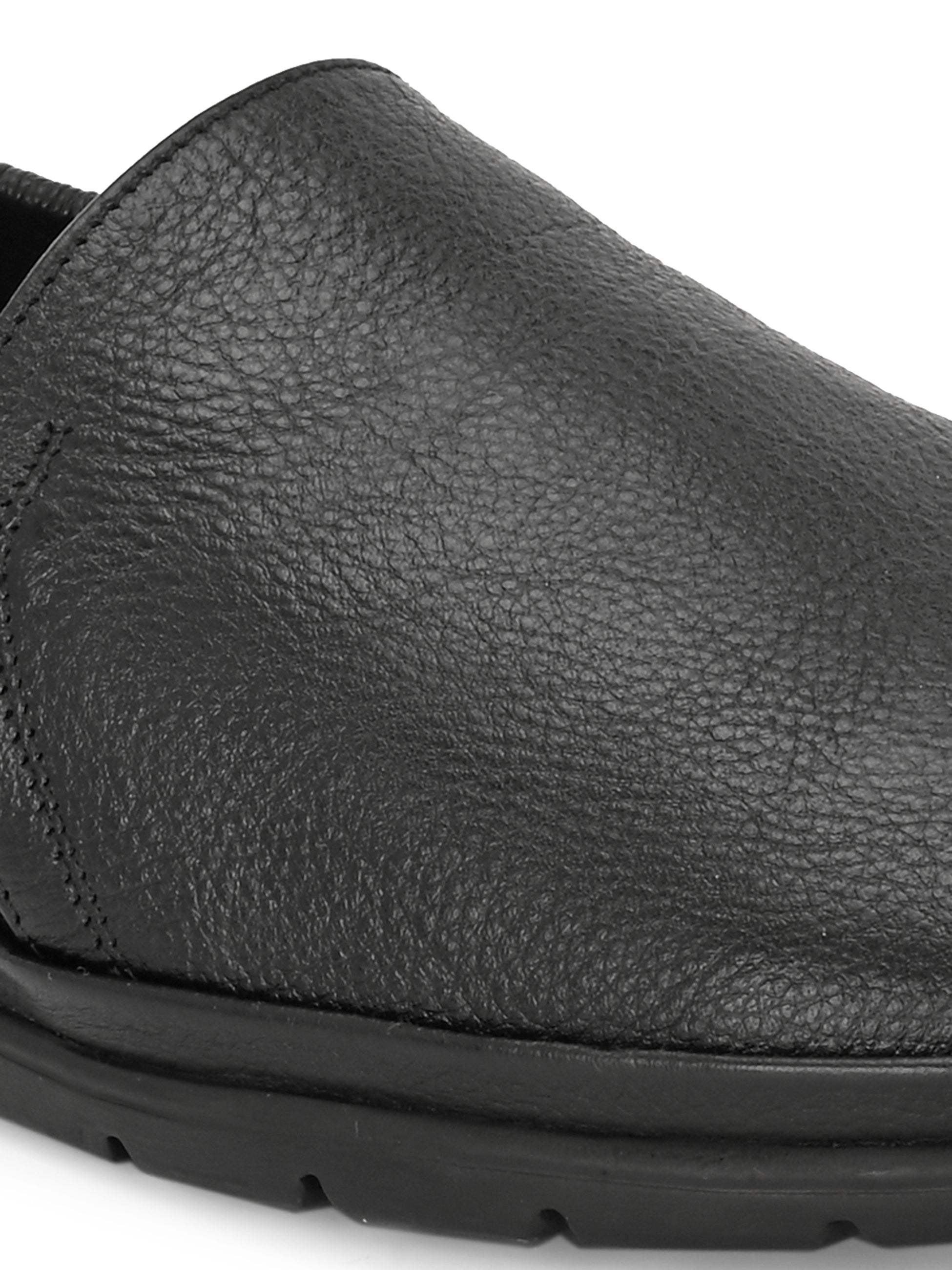 Urban Leather Back Elastic Slip Ons