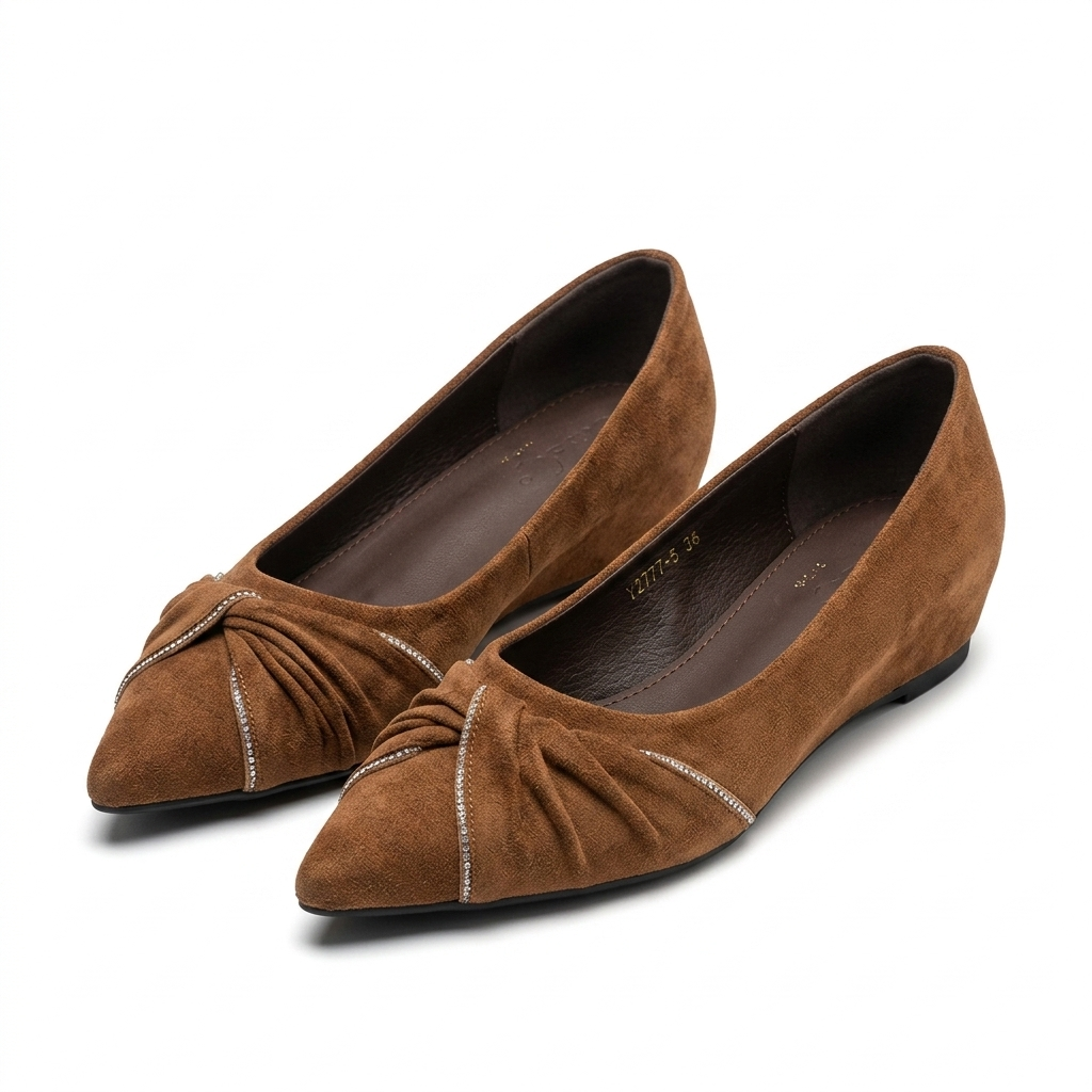 Sloane Wedge Suede Swirl Ballerinas