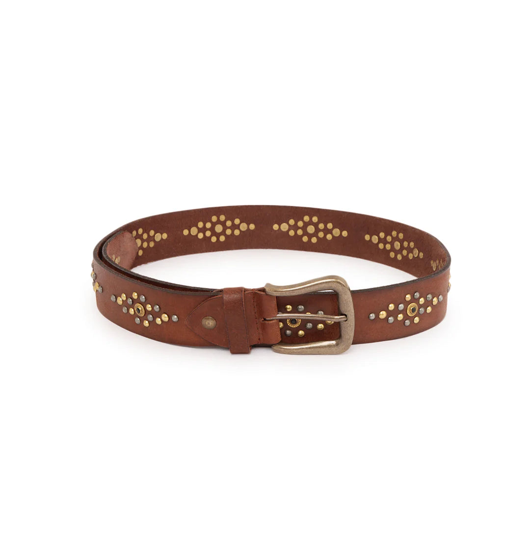 Cognac Womens Genuine Leather Belt