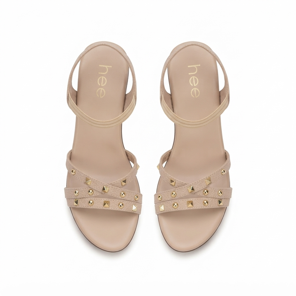 Aurelia Snake Texture Platform Block Heel Sandal