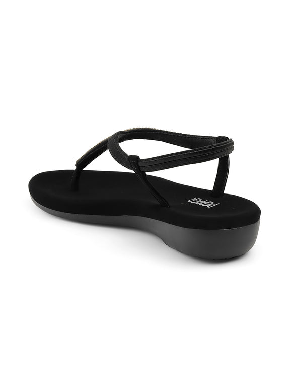Carmen Bling Cushioned Elastic Sandals