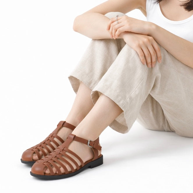 Kiera Fishermen Ankle Strap Summer Sandals