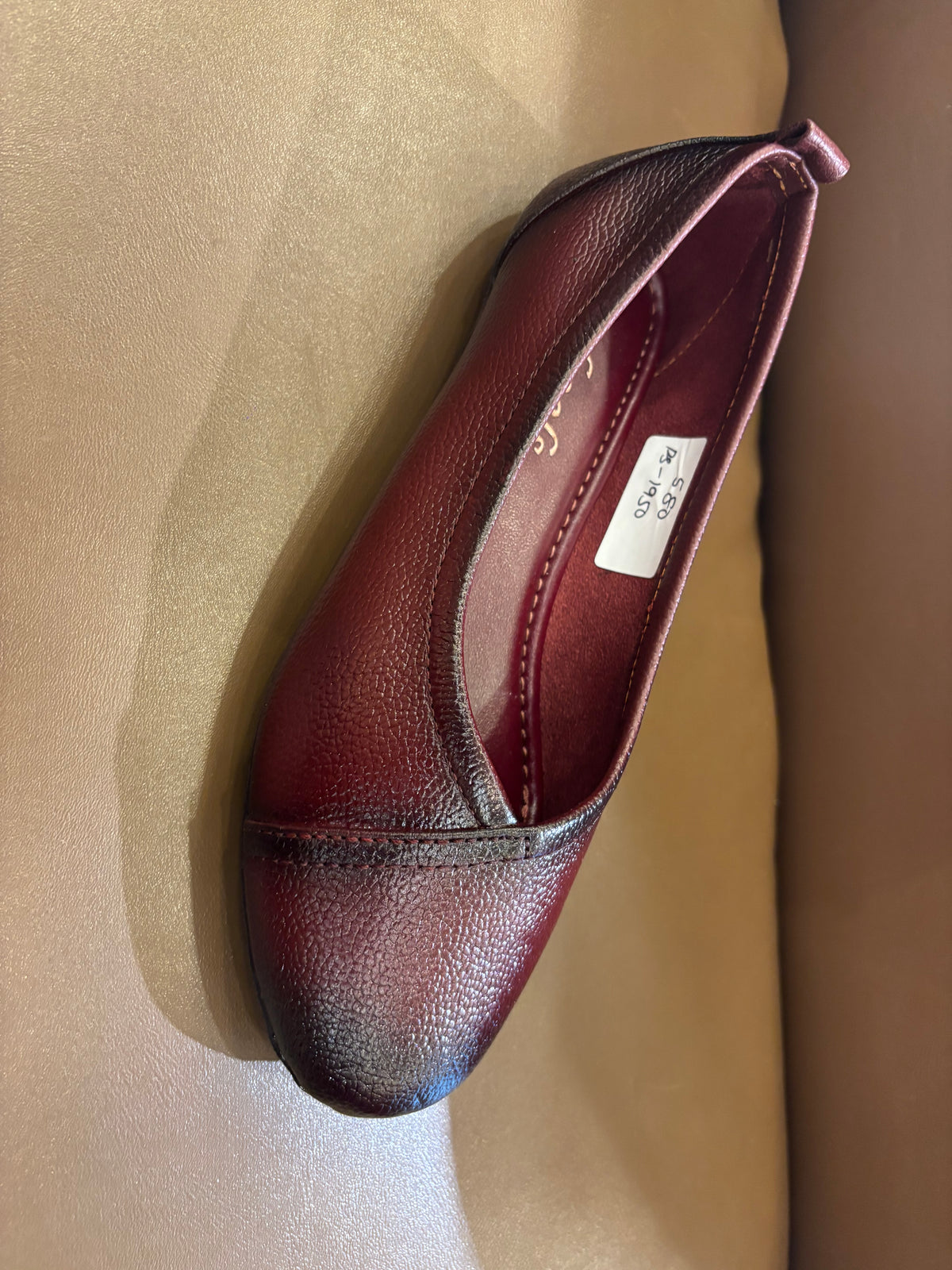 Kyra Leather Stitch Classic Flat Ballerinas