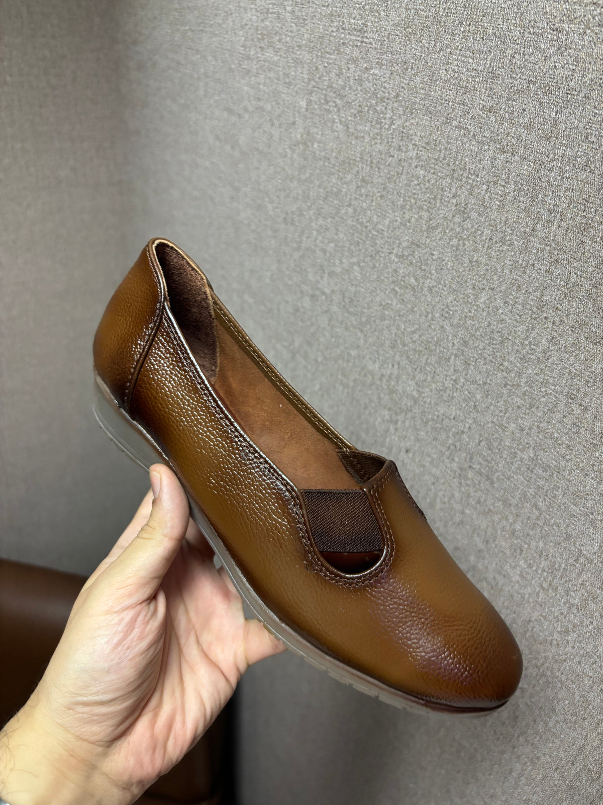 Kylie 2.0 Leather Elastic Wedge Ballerinas