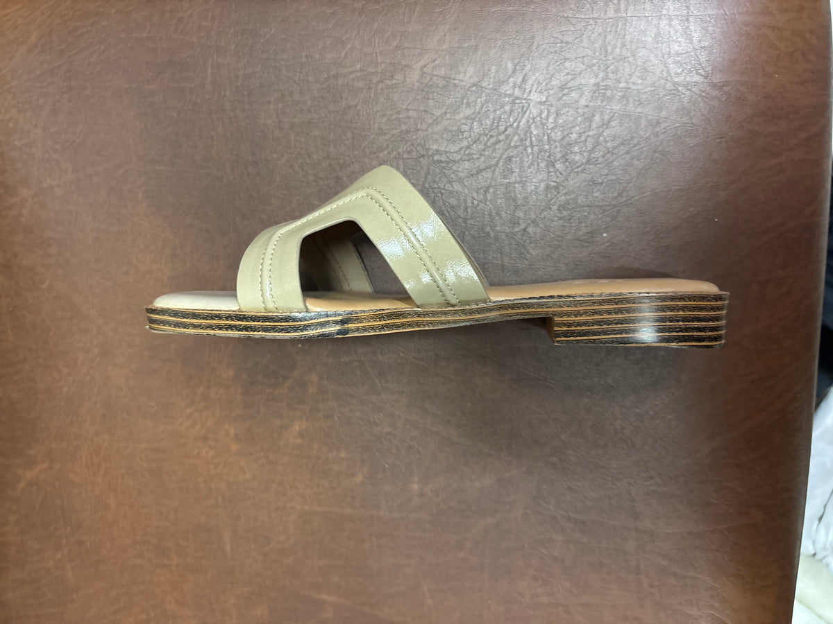 Nysa Cushioned Mid Heel Sliders