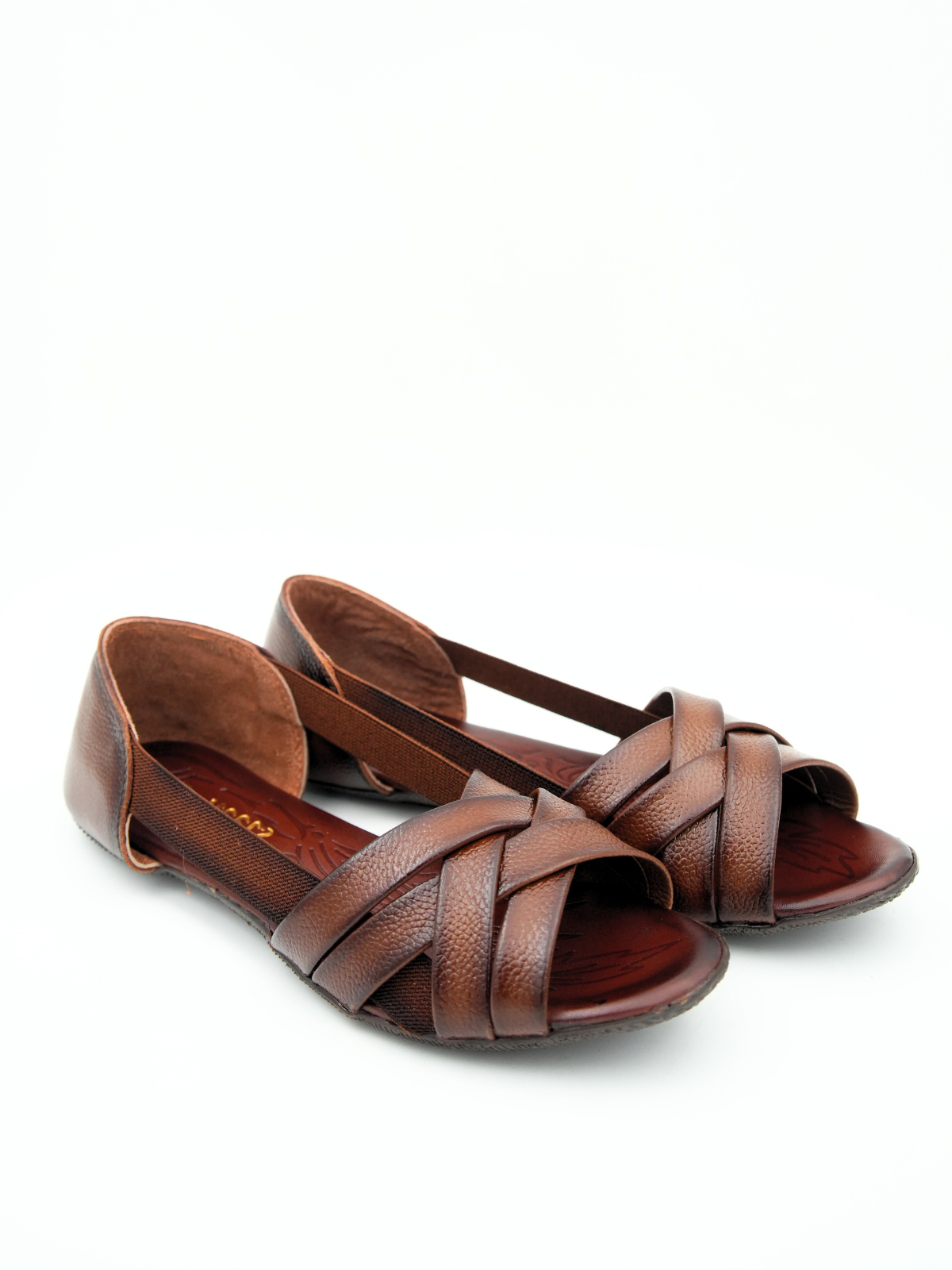 Georgia Leather Crisscross Sandals