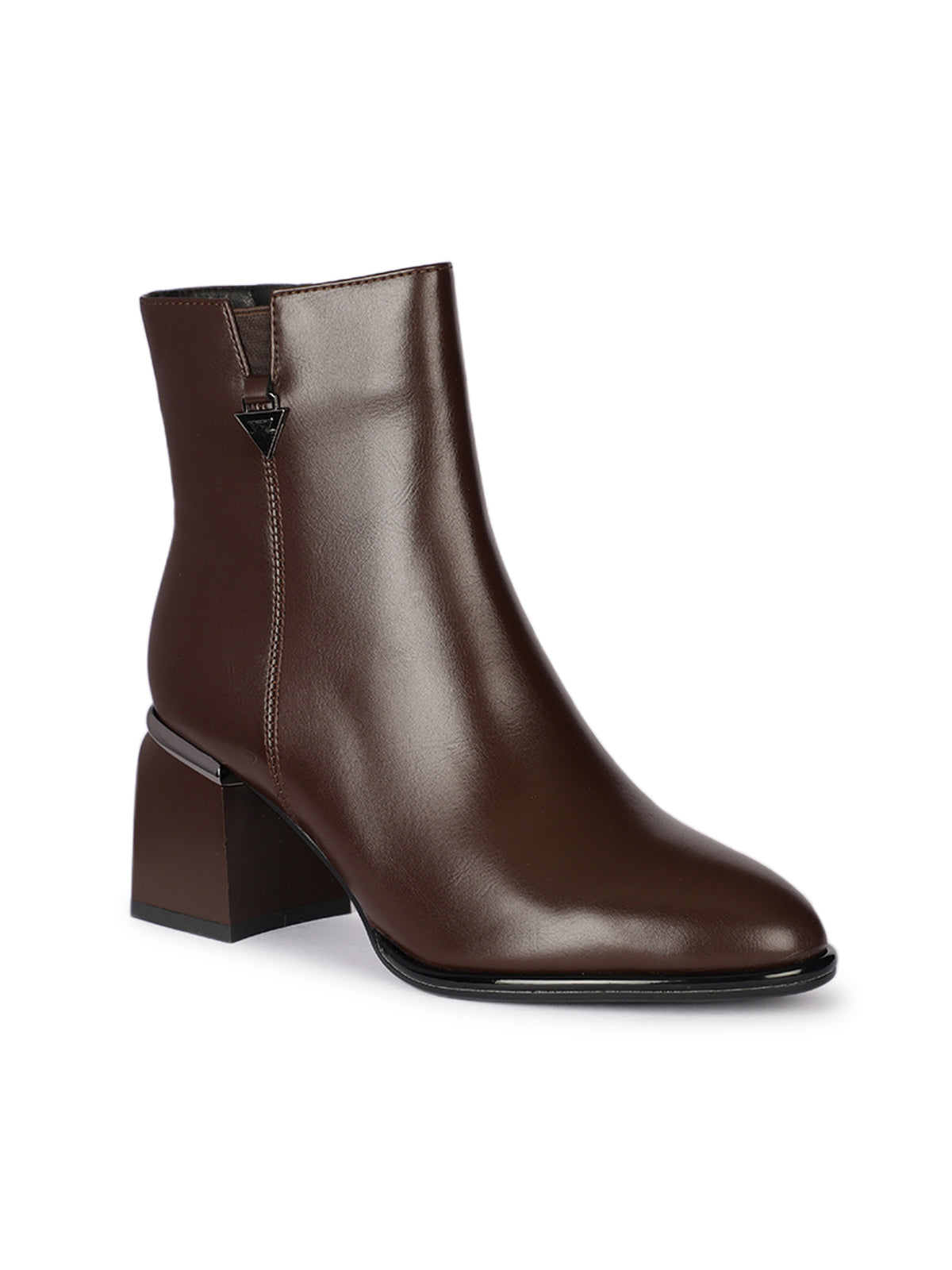 Verona Luxe Premium Winter Ankle Block Heel Boots