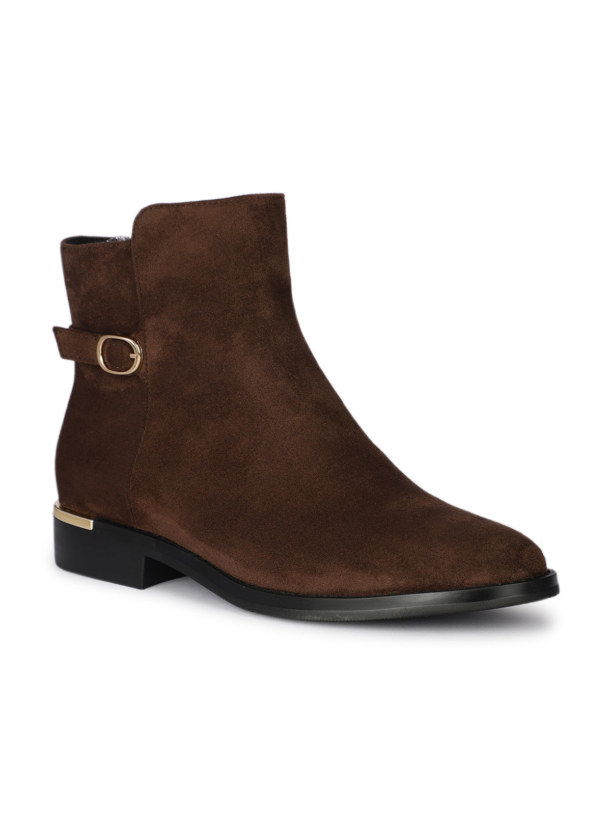 Amber Premium Suede Ankle Zip Winter Boots