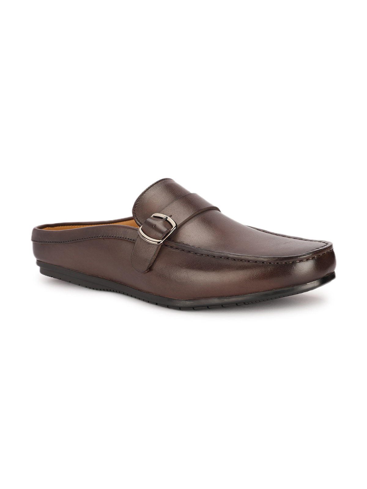 Mikkel Premium Leather Back Open Mules