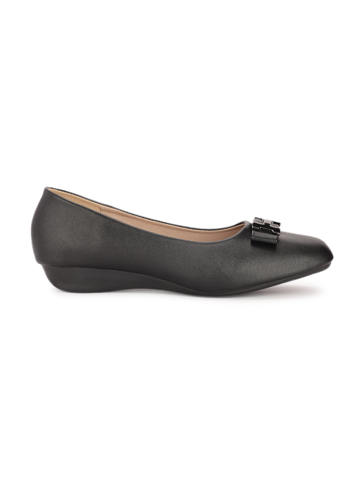Pisa Buckled Bow Flat Ballerinas
