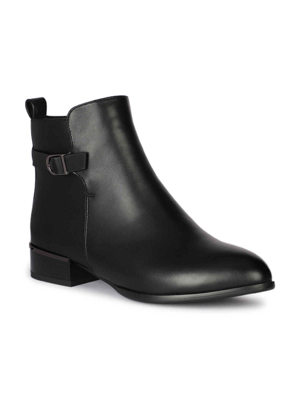 Roma Pelle Premium Winter Ankle Low Heel Boots