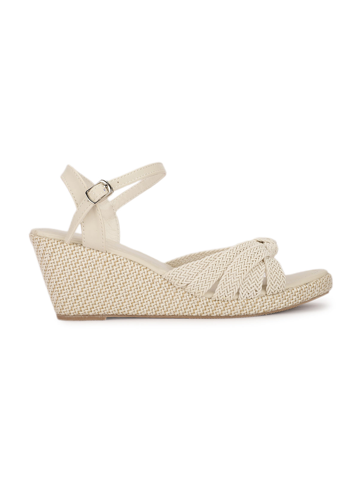 Delia Crochet Jute Wedge Sandals