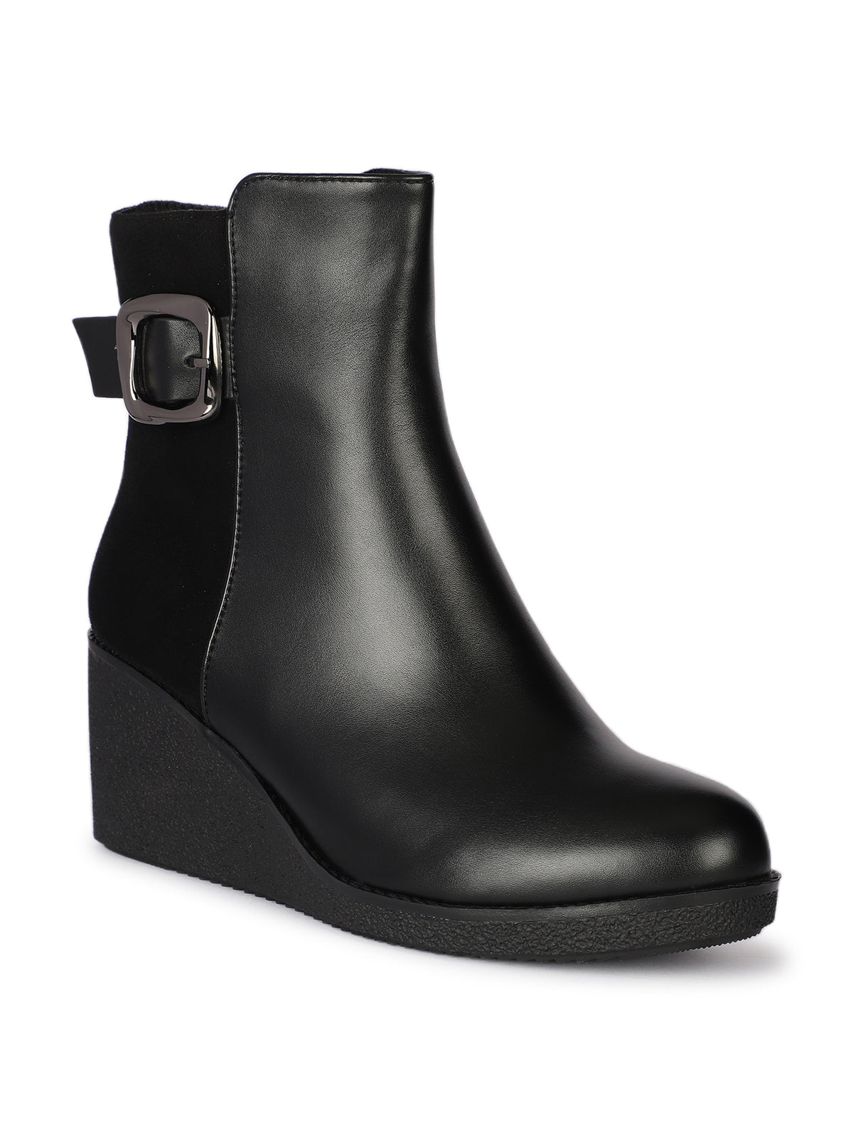 Gianna Couture Premium Winter Ankle Wedge Heel Boots