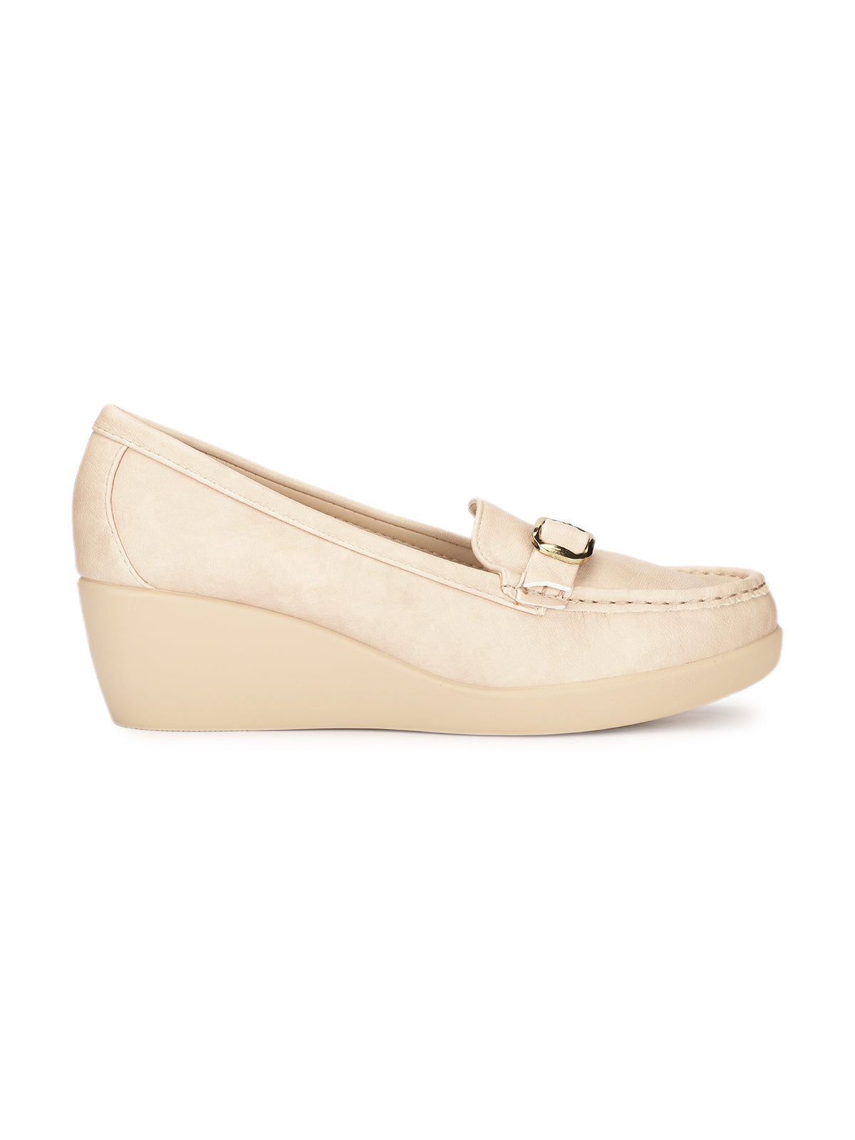 Sakina Cushioned Wedge Heel Loafers
