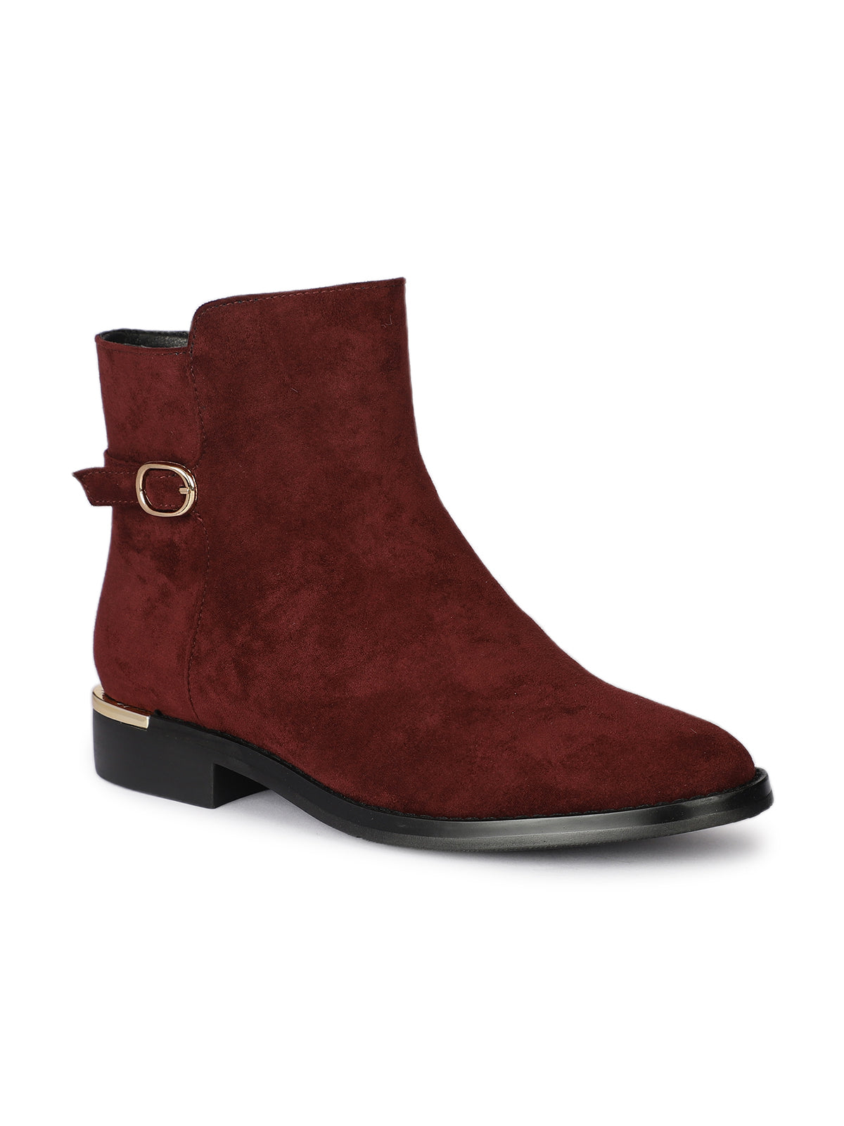 Amber Premium Suede Ankle Zip Winter Boots