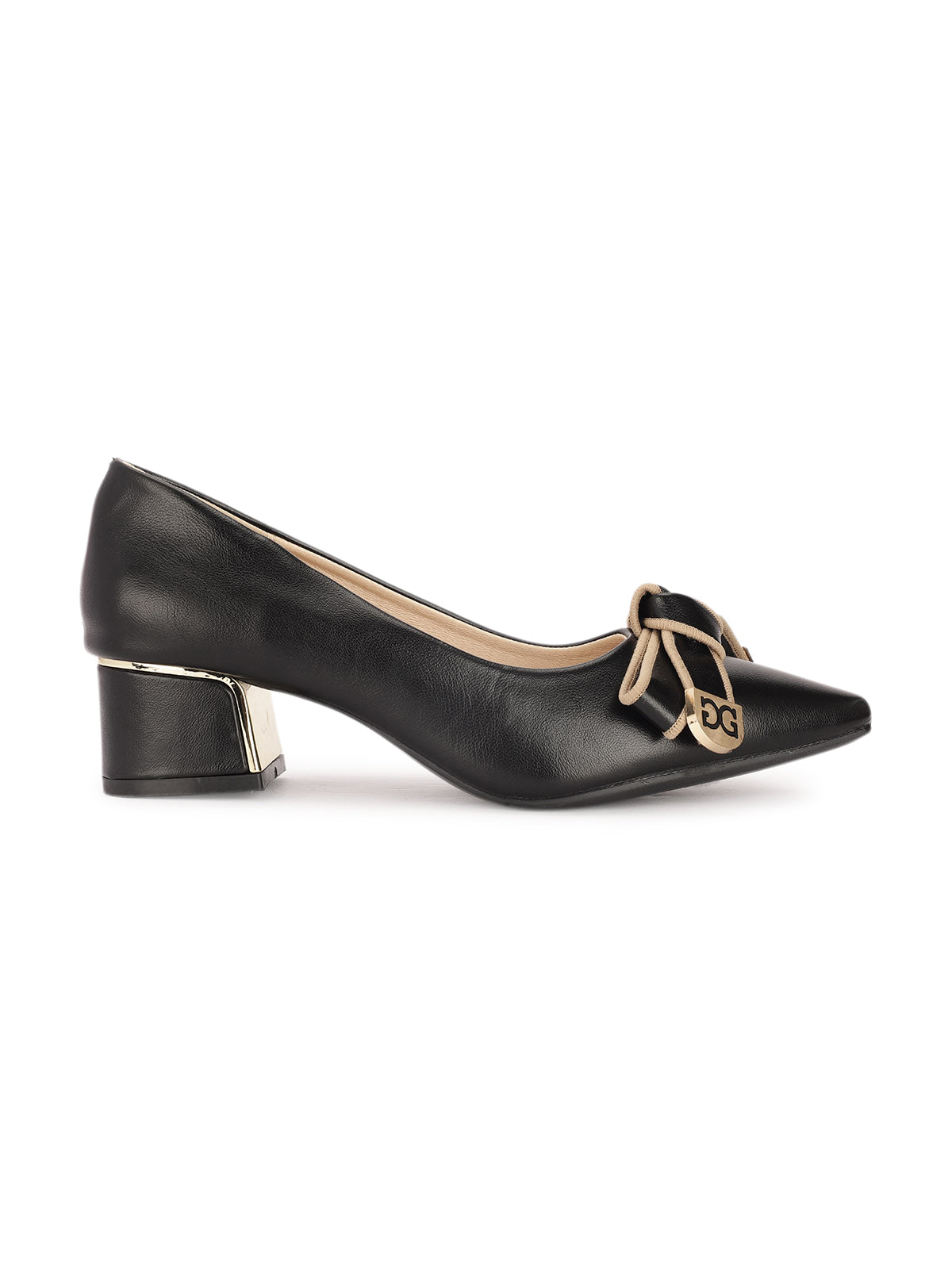 Klara Knot Bow Block Heel Stilettoes