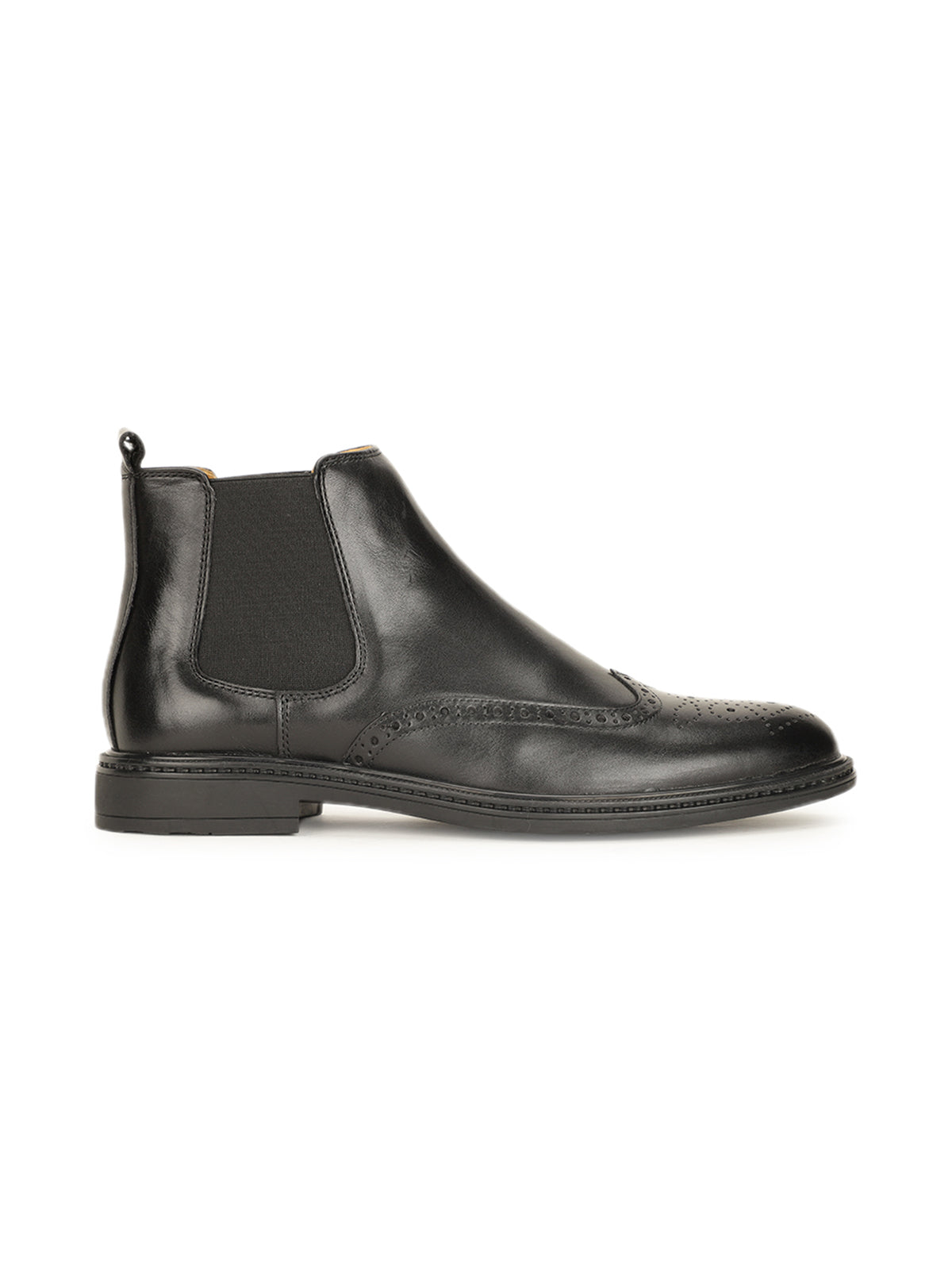 Noir Premium Leather Chelsea Boots