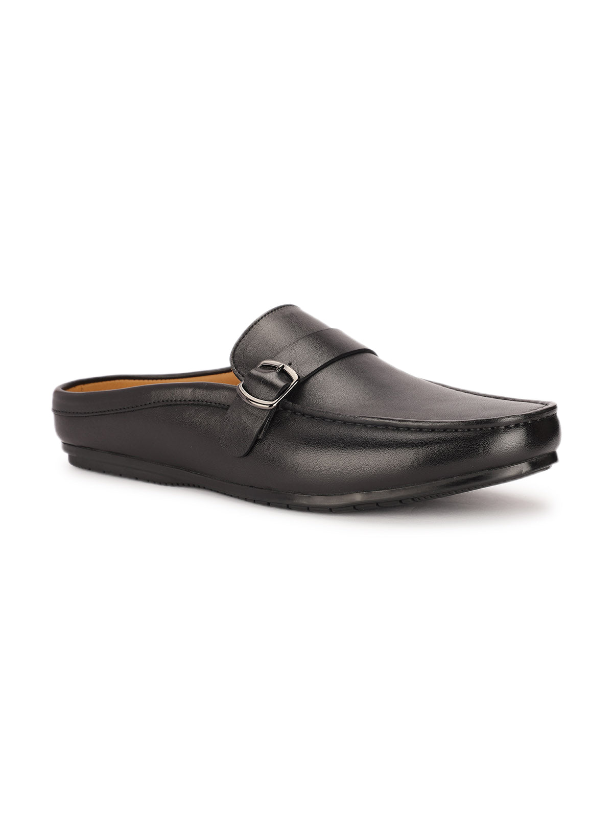 Mikkel Premium Leather Back Open Mules