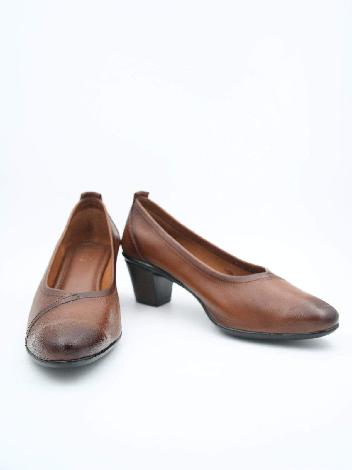 Berlin Leather Classic Block Heel Pumps