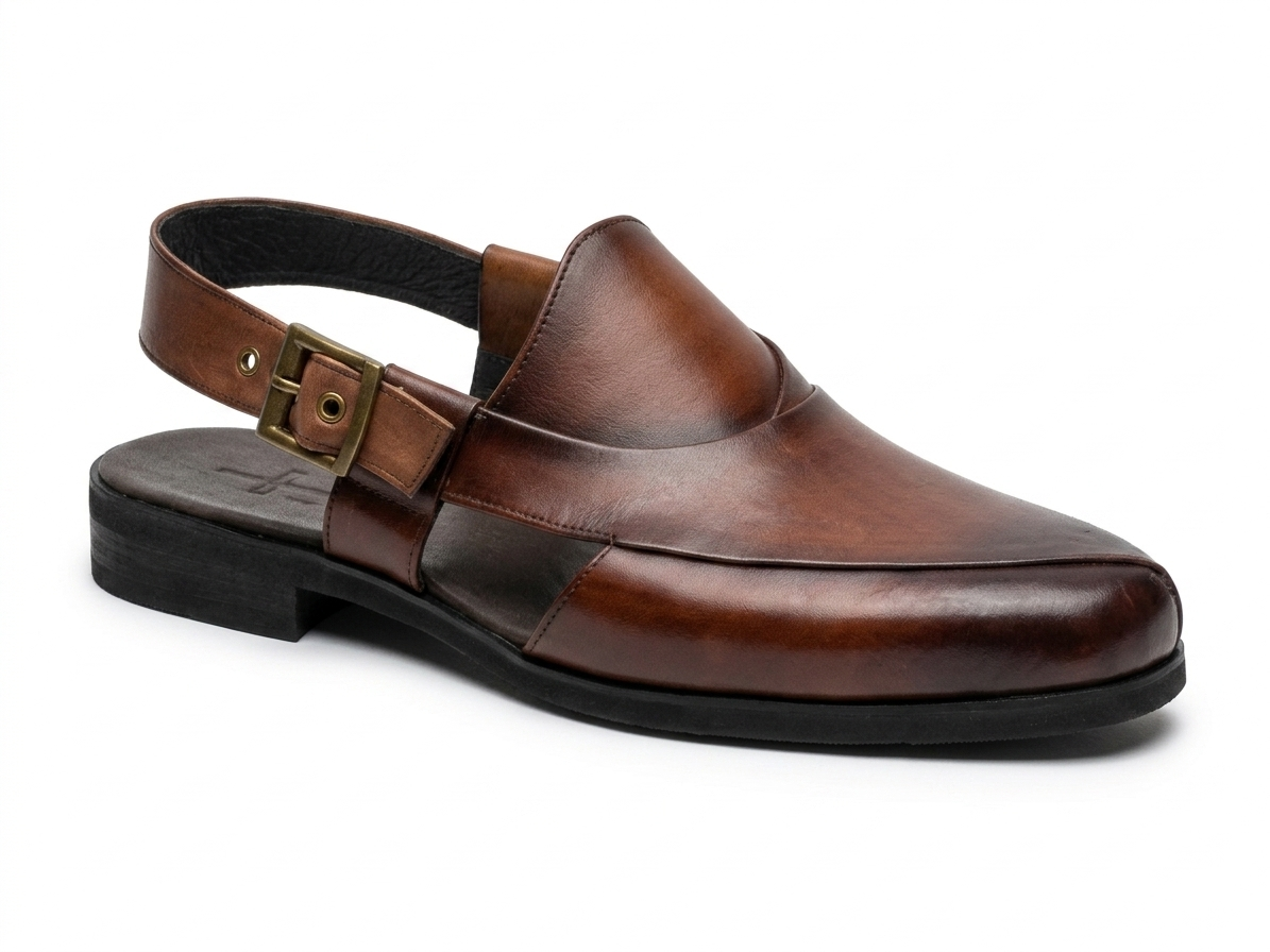 Demarzio Leather Ethnic Peshawari Sandals