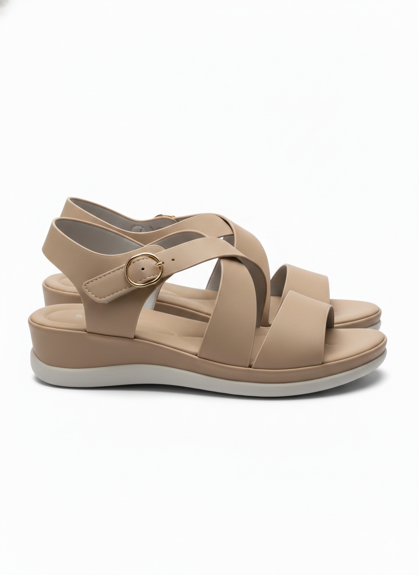 Valencia Cushioned Premium Ankle Strap Sandals - The Heels India