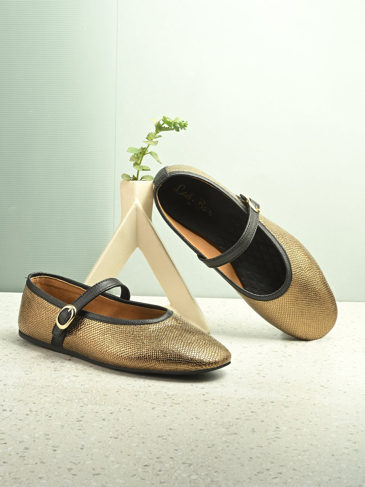 Crimson Leather Mary Janes