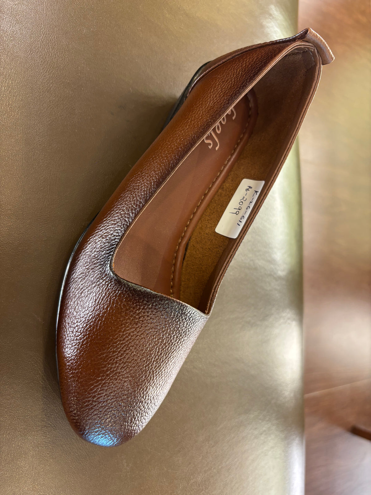 Jessie Leather Everyday Wedge Ballerinas