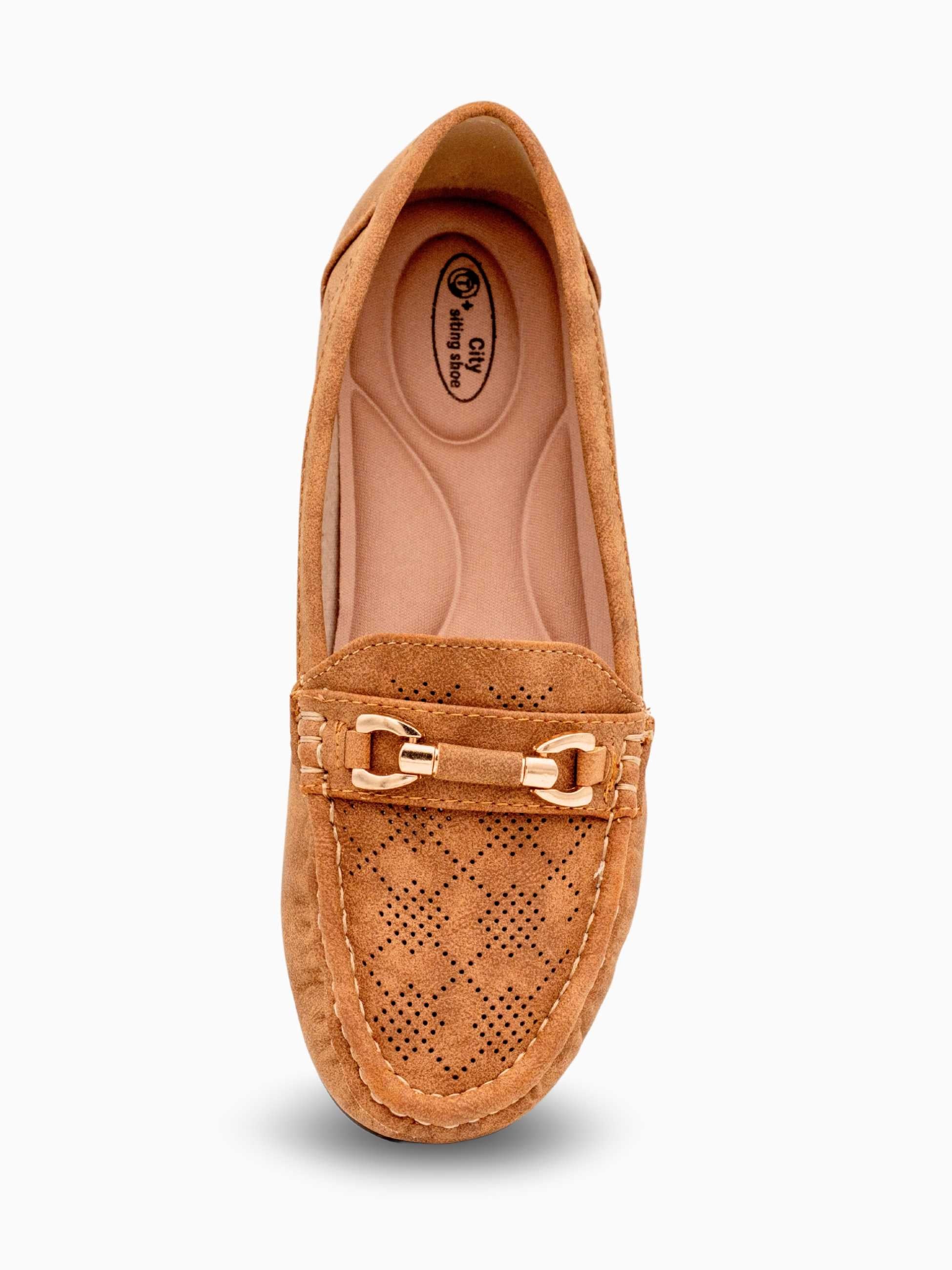 Maya Suede Buckled Loafers