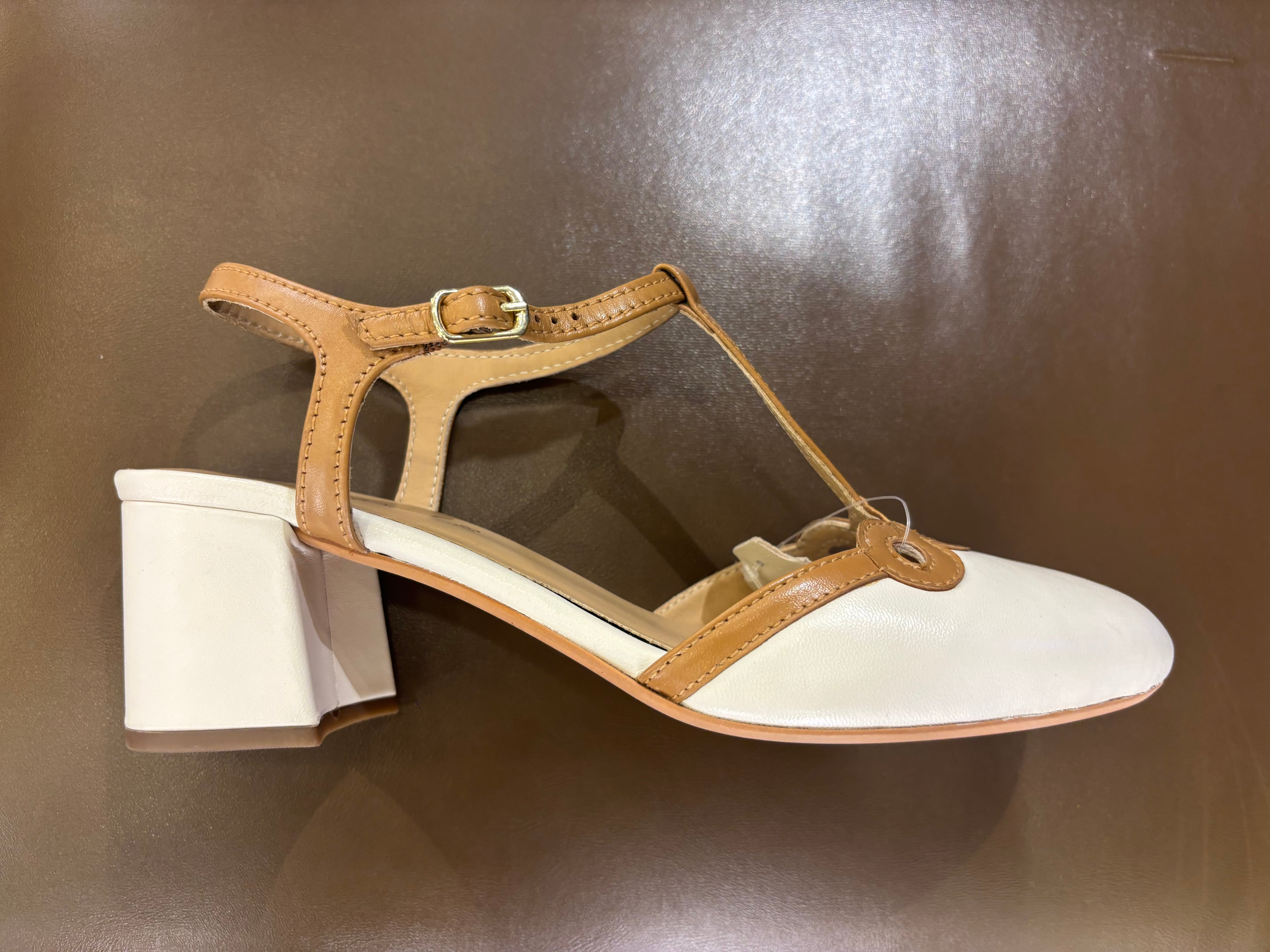 Iris 2.0 Premium Leather Ankle Strap Block Heels